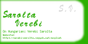 sarolta verebi business card